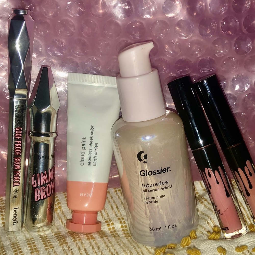 Benefit, Kylie, Glossier Makeup Bundle